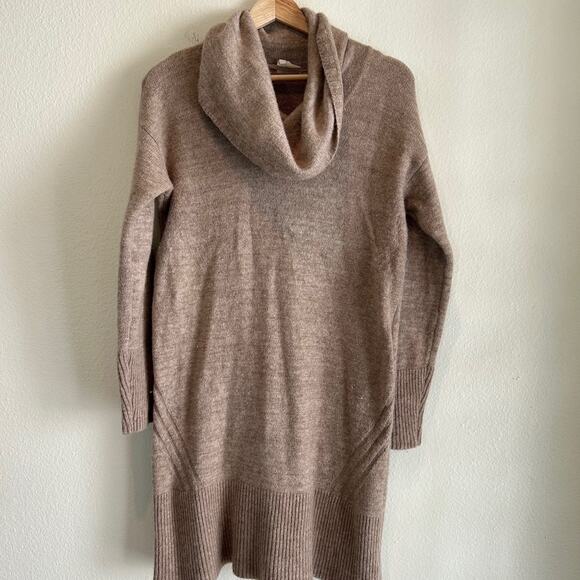 Anthropologie Dress Sonoran Cowl Neck SZM Long Sleeve Wool Blend Midi Sweater - Picture 5 of 11